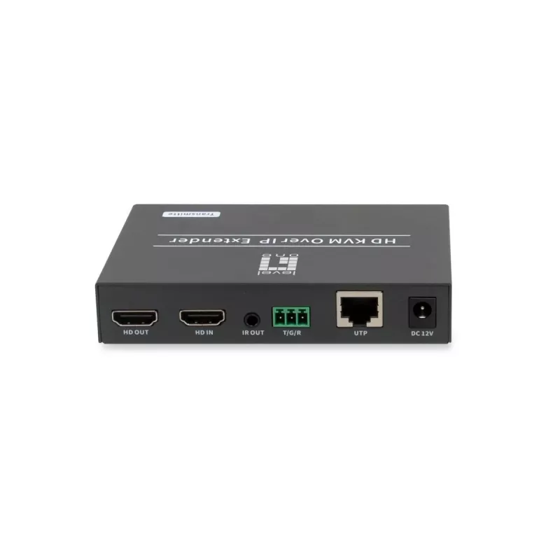 Transmisor AV LEVELONE HVE-6701T — HDMI 1.3b, hasta 1920×1080, Cat5e/Cat6/Cat7, Mini-USB, 12 V DC