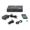 Transmisor AV LEVELONE HVE-6701T — HDMI 1.3b, hasta 1920×1080, Cat5e/Cat6/Cat7, Mini-USB, 12 V DC