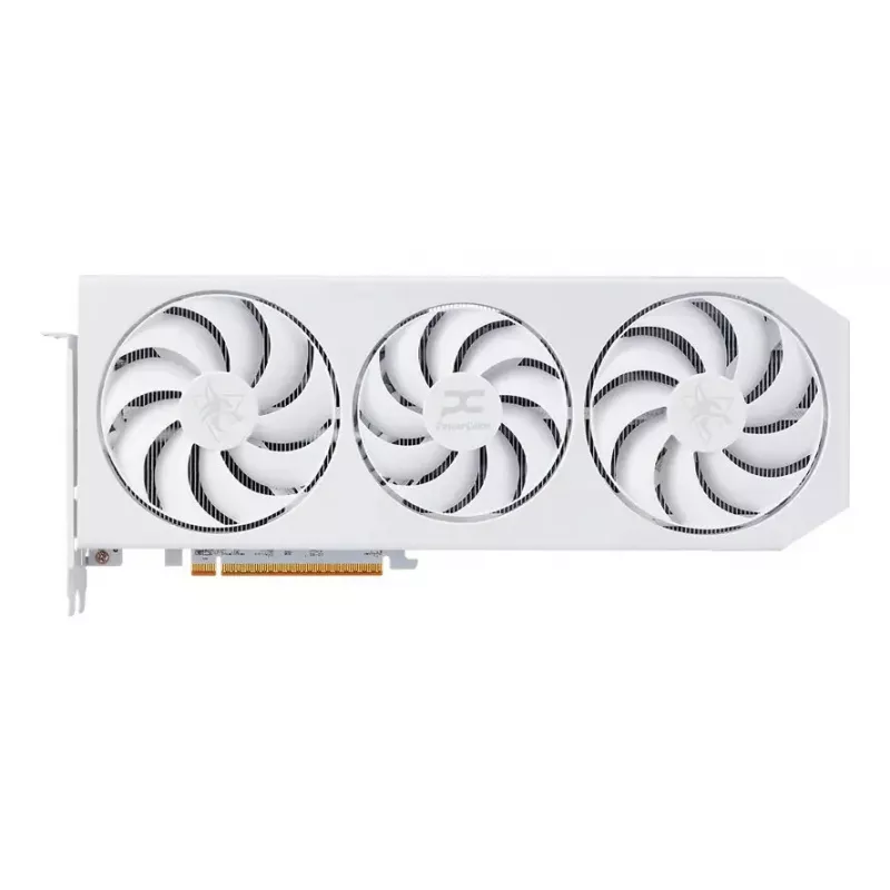 PowerColor Hellhound Radeon RX 9070 XT Spectral White OC tarjeta gráfica, 16 GB GDDR6, 256 bits, PCIe 5.0 x16, RDNA4, 3 ventiladores, 3x DisplayPort, 1x HDMI, blanca