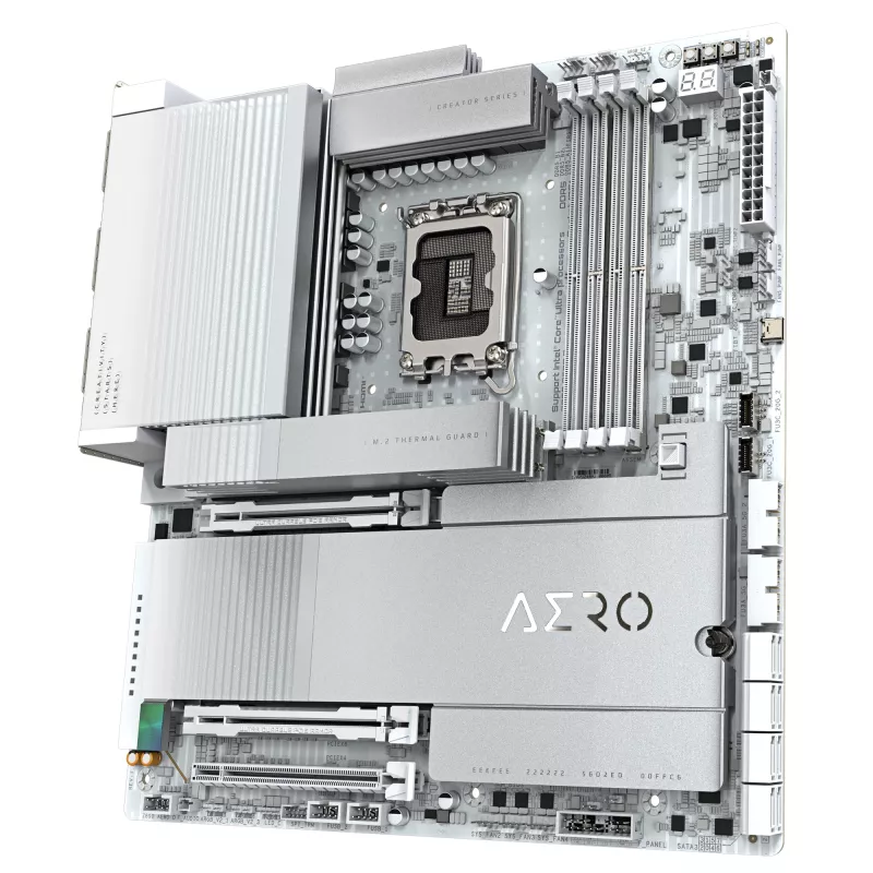 Placa base GIGABYTE Z890 AERO D - Compatible con CPUs Intel Core Ultra (Serie 2), VRM de 16+1+2 fases, hasta 9500MHz DDR5 (OC), PCIe 5.0 M.2, Wi-Fi 7, Thunderbolt 5