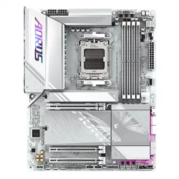 Placa base GIGABYTE X870E AORUS ELITE WIFI7 ICE - Compatible con CPUs AMD Ryzen 9000, VRM digital de 16+2+2 fases, hasta 8200Hz DDR5 (OC), 3xPCIe 5.0 + 1xPCIe 4.0, Wi-Fi 7, 2.5GbE LAN, USB 4