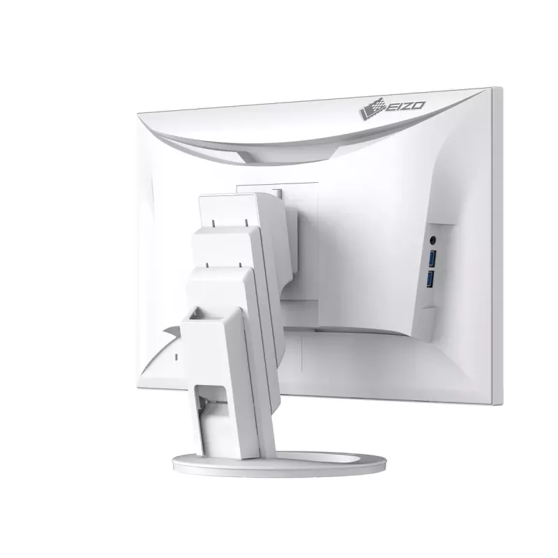 Monitor EIZO EV2480-WT 24 pulgadas IPS LED Full HD 1920x1080, 5 ms, 60 Hz, DVI-D/HDMI/DisplayPort, Hub USB, VESA, Blanco