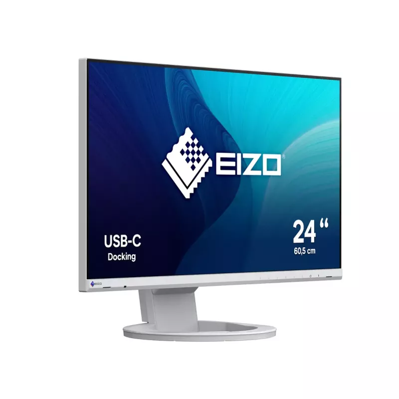 Monitor EIZO EV2480-WT 24 pulgadas IPS LED Full HD 1920x1080, 5 ms, 60 Hz, DVI-D/HDMI/DisplayPort, Hub USB, VESA, Blanco