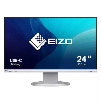 Monitor EIZO EV2480-WT 24 pulgadas IPS LED Full HD 1920x1080, 5 ms, 60 Hz, DVI-D/HDMI/DisplayPort, Hub USB, VESA, Blanco