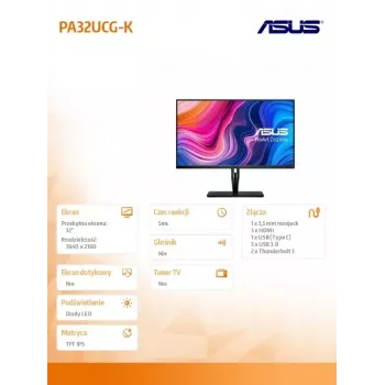 ASUS ProArt PA32UCG-K Monitor de ordenador 81,3 cm (32