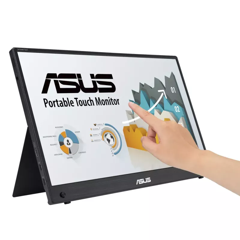 ASUS ZenScreen MB16AHT Monitor de ordenador 39,6 cm (15,6 inch) 1920 x 1080 píxeles Full HD Táctil Negro
