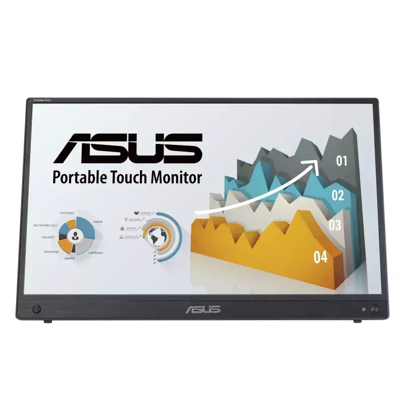 ASUS ZenScreen MB16AMTR Monitor de ordenador 39,6 cm (15,6 inch) 1920 x 1080 píxeles Full HD LCD Táctil Negro