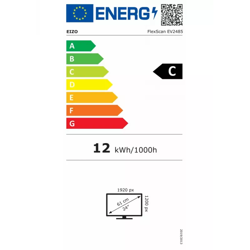 EIZO FlexScan EV2485-BK Monitor de ordenador 61,2 cm (24,1