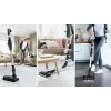 Aspirador de mano/escoba eléctrica Bosch BSS711W batería en seco sin bolsa 0,3 l Negro, Plata, Blanco