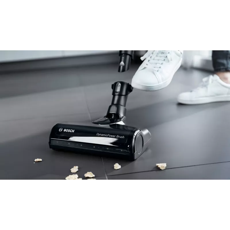 Aspirador de mano/escoba eléctrica Bosch BSS711W batería en seco sin bolsa 0,3 l Negro, Plata, Blanco
