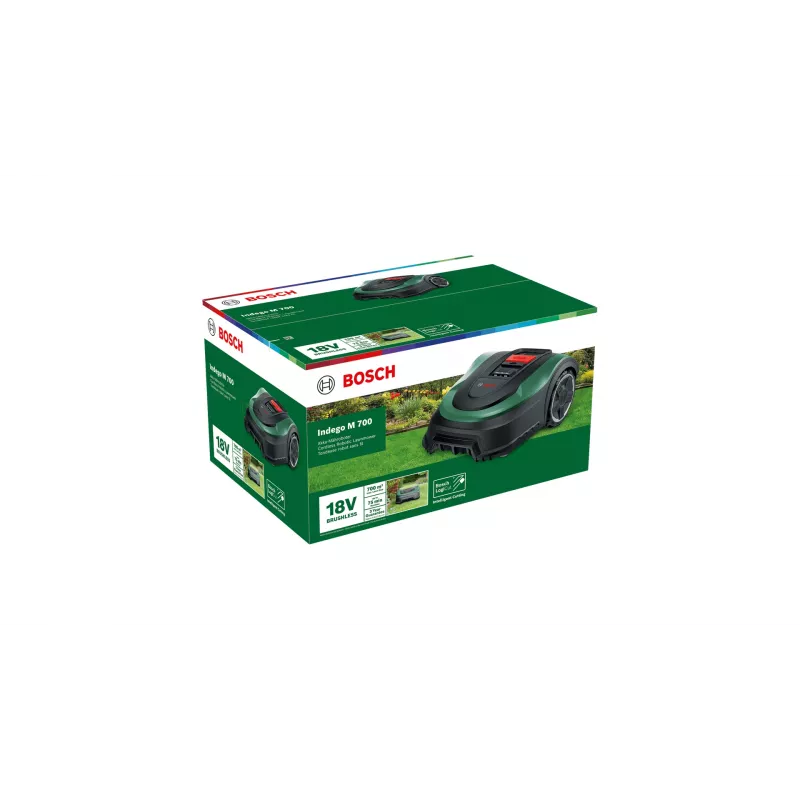Robot cortacésped Bosch Indego M 700 batería Negro, Verde