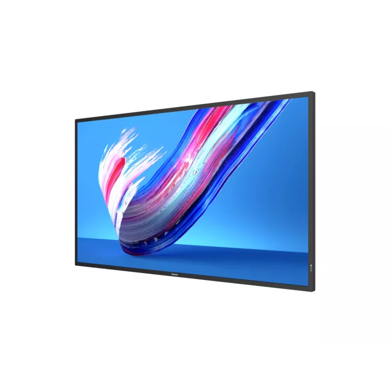 Philips Q-Line 43BDL3650Q pantalla de señalización digital de 109,2 cm (43"), LCD, 4K UHD 3840 x 2160, 400 cd/m², Wi-Fi, LAN, 2x HDMI, procesador integrado, Android 10, 18/7, negra