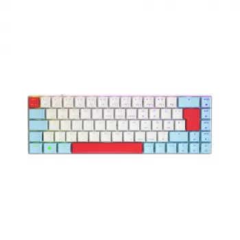 CHERRY MX-LP 2.1 Compact Wireless Teclado Gaming RF Wireless + Bluetooth QWERTZ Alemán Blanco