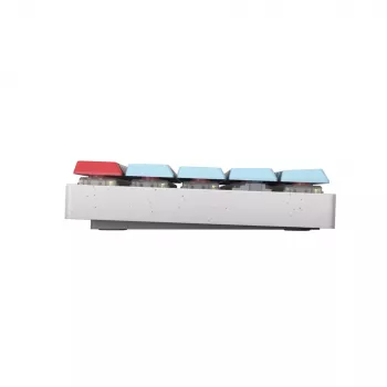 CHERRY MX-LP 2.1 Compact Wireless Teclado Gaming RF Wireless + Bluetooth QWERTZ Alemán Blanco