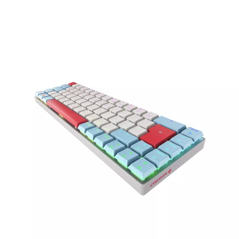 CHERRY MX-LP 2.1 Compact Wireless Teclado Gaming RF Wireless + Bluetooth QWERTZ Alemán Blanco