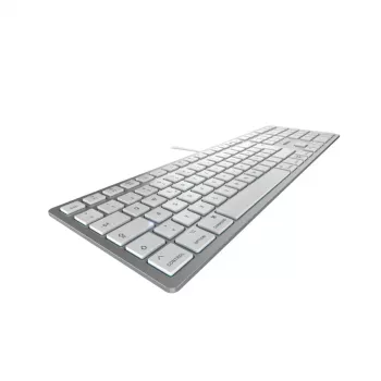 CHERRY KC 6000C FOR MAC Teclado Universal USB QWERTZ Alemán Plata