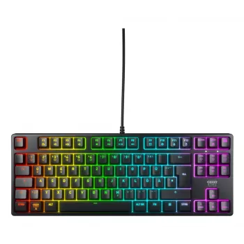 Teclado gaming mecánico CHERRY K4V2 RGB Tenkeyless alemán 68 teclas RGB LED