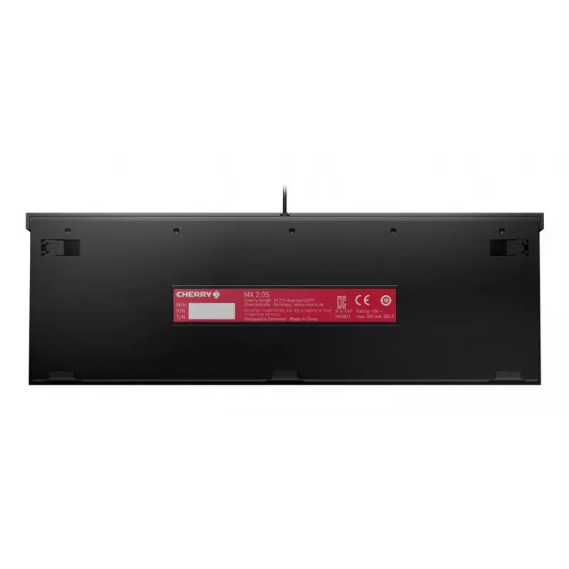 Teclado gaming CHERRY MX 2.0S USB QWERTZ alemán negro mecánico RGB