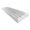 Teclado gaming mecánico con cable Cherry MX 2.0S — tamaño completo (100 %), distribución QWERTZ alemana, retroiluminación RGB, USB, blanco