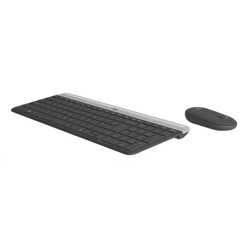 LOGITECH conjunto de teclado y ratón inalámbricos delgado Mk470 - Graphite - AZERTY francés