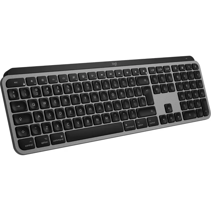 Teclado Logitech MX Keys S for Mac inalámbrico Bluetooth QWERTY aluminio negro