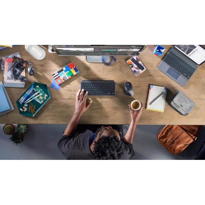 LOGITECH Minimalist Wireless Illuminated teclado - Mx Keys Mini - Graphite - Qwerty Español
