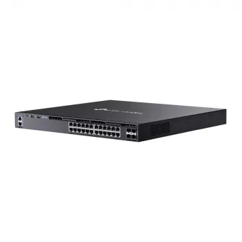 TP-Link Omada switch gestionado L3 apilable de 24 puertos Gigabit PoE+ con 4 ranuras 10G