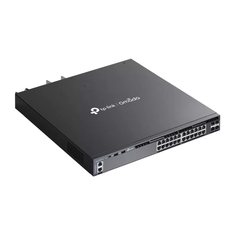 TP-Link Omada switch gestionado L3 apilable de 24 puertos Gigabit PoE+ con 4 ranuras 10G