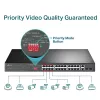 TP-Link switch no gestionado PoE+ de 24 puertos 10/100Mbps + 2 puertos Gigabit