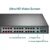 TP-Link switch no gestionado PoE+ de 24 puertos 10/100Mbps + 2 puertos Gigabit