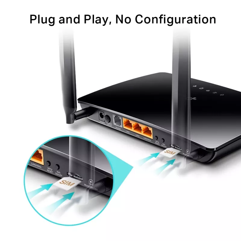 TP-Link N300 router WLAN 4G LTE con telefonía