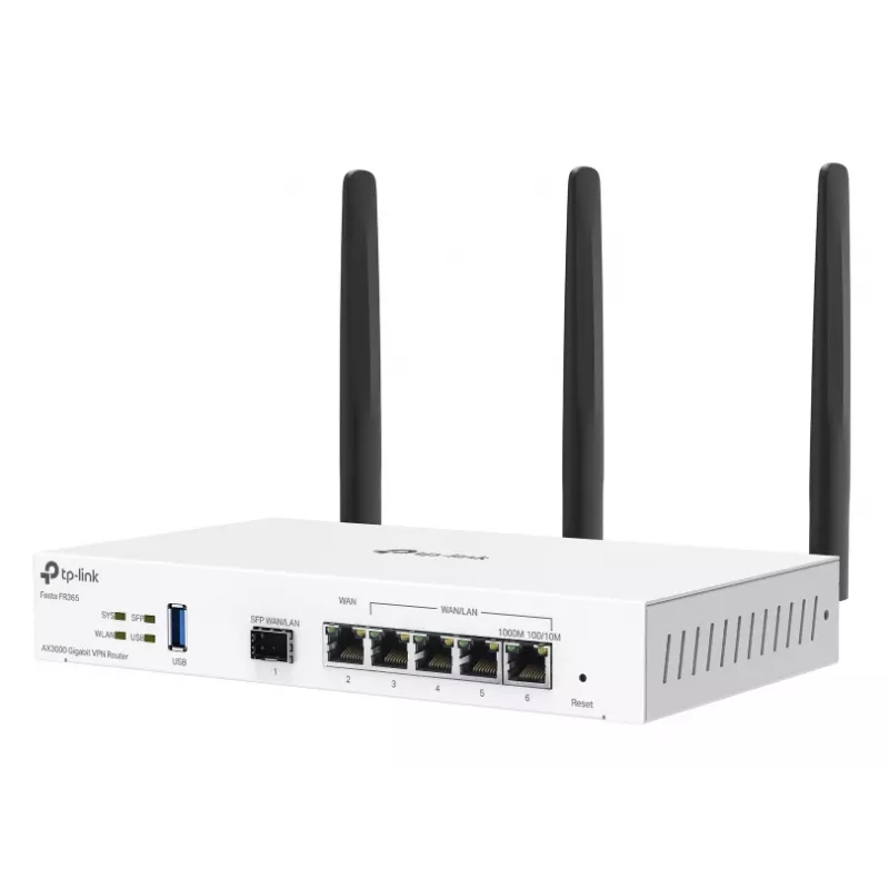 TP-Link FESTA FR365 router inalámbrico Gigabit Ethernet Dual-Band (2,4 GHz + 5 GHz o 2,4 GHz + 6 GHz) blanco