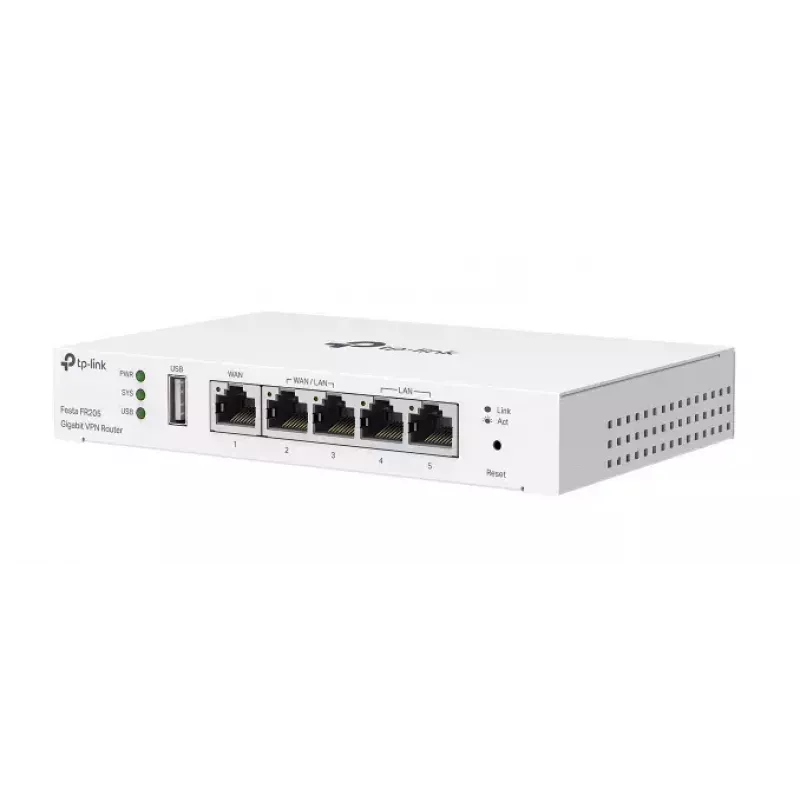 TP-Link Festa FR205 router cableado 10 Gigabit Ethernet, 100 Gigabit Ethernet, Gigabit Ethernet blanco