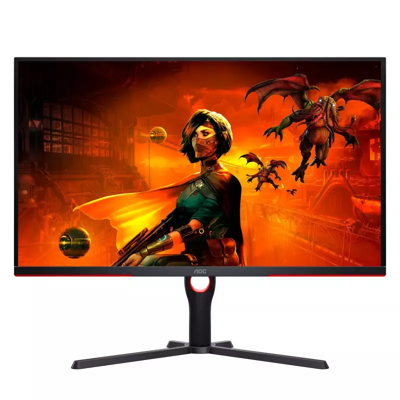 AOC G3 U32G3X/BK monitor de ordenador 80 cm (31,5 inch) 3840 x 2160 píxeles 4K Ultra HD LED negro, rojo