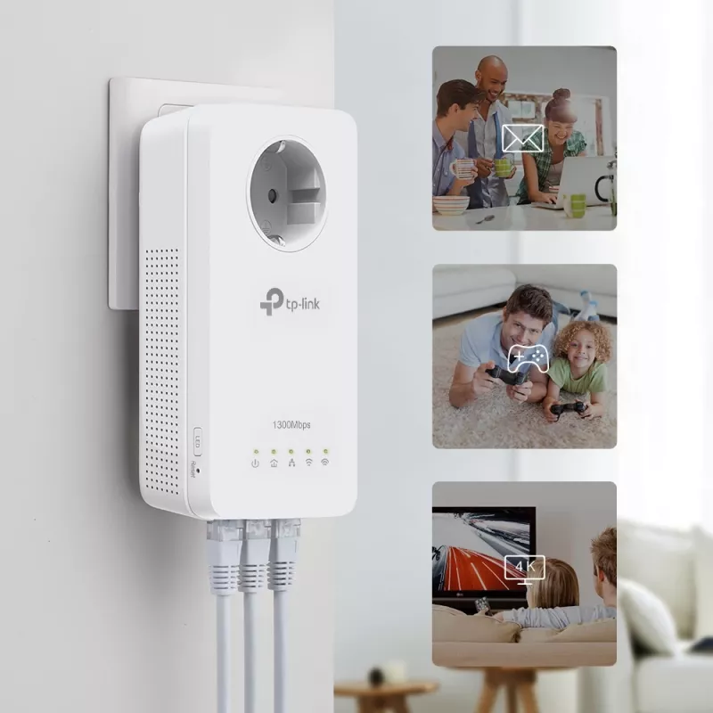 TP-Link TL-WPA1300P KIT 1300 Mbit/s Ethernet LAN WLAN blanco 2 uds.