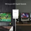 TP-Link G.hn1200 Powerline Kit, 607 Mbit/s, Gigabit Ethernet, 10,100,1000 Mbit/s, HomePlug AV2, 300 m, blanco