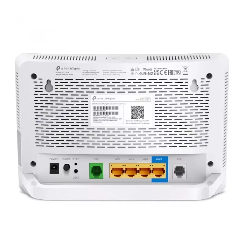 TP-Link Wi-Fi 6 Internet Box 4 router WLAN Gigabit Ethernet Dual-Band (2,4 GHz / 5 GHz) blanco