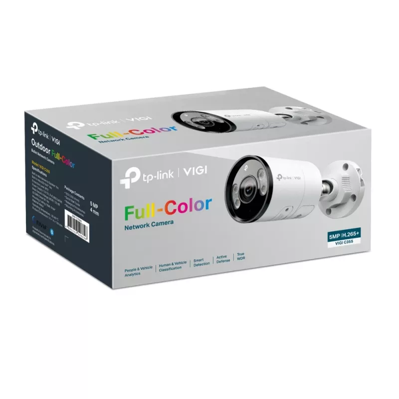 Cámara de vigilancia IP TP-Link VIGI C355 exterior 2880 x 1620 píxeles con cable montaje en pared blanco