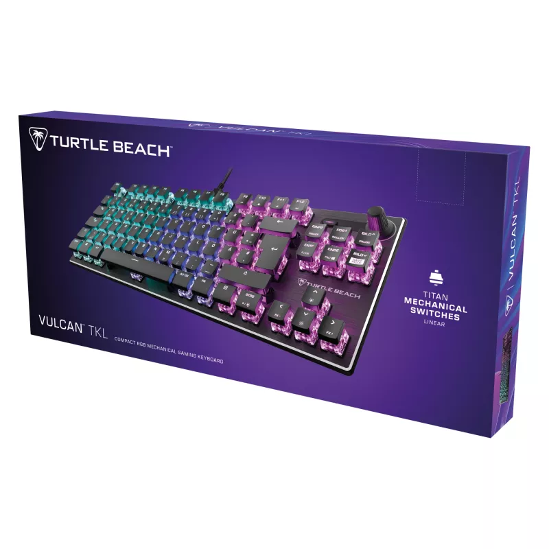 Turtle Beach Vulcan TKL Teclado Gaming USB QWERTZ Alemán Negro