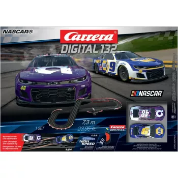 Set de vehículos de carreras y pistas CARRERA Carrera 20030042 NASCAR 8+