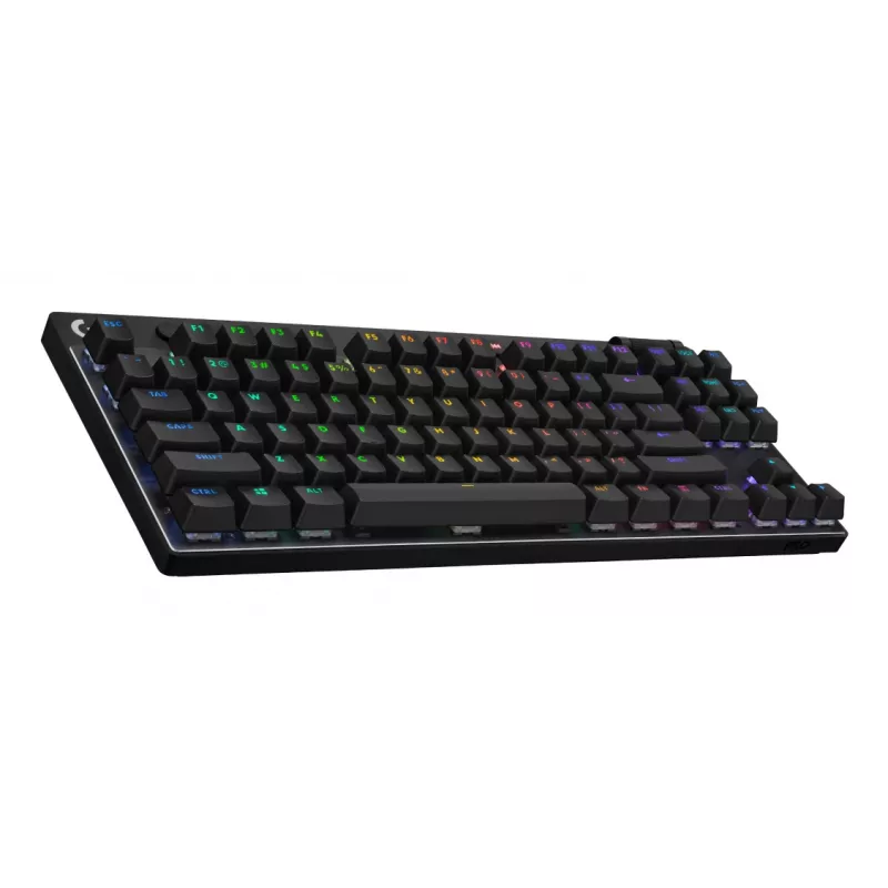 Teclado gaming LOGITECH G Pro X TKL Lightspeed - Bluetooth - negro alemán - Qwertz - Tactile