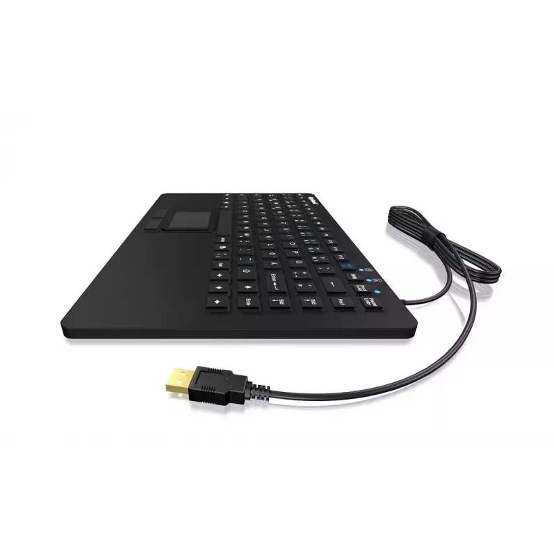 Teclado KeySonic KSK-3230IN (DE) universal USB QWERTZ alemán negro