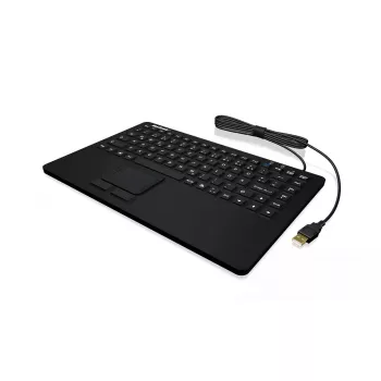 Teclado KeySonic KSK-3230IN (DE) universal USB QWERTZ alemán negro