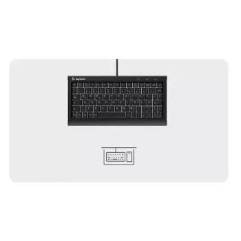 Teclado KeySonic KSK-3011ELC (DE) home USB QWERTZ alemán negro