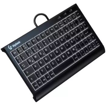 Teclado KeySonic KSK-3011ELC (DE) home USB QWERTZ alemán negro