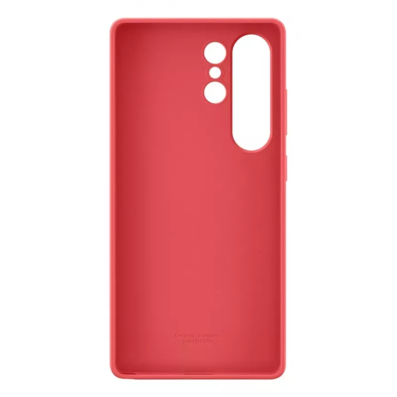 Funda Samsung Galaxy S25 Ultra Funda de silicona Rojo Monocromático
