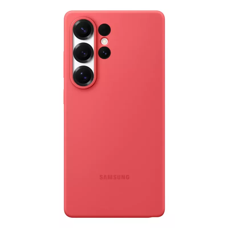 Funda Samsung Galaxy S25 Ultra Funda de silicona Rojo Monocromático
