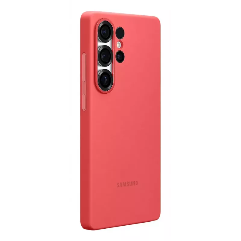 Funda Samsung Galaxy S25 Ultra Funda de silicona Rojo Monocromático
