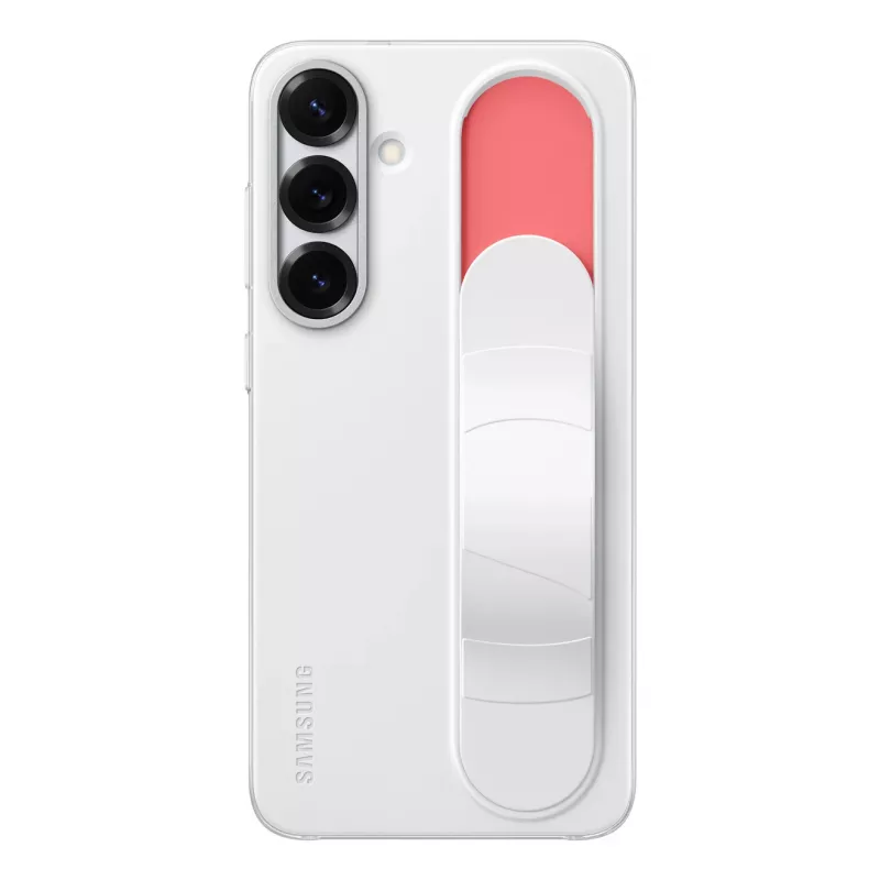 Samsung Standing Grip Case para Galaxy S25+, Funda, Samsung, Galaxy S25+, 17 cm (6,7 pulgadas), Blanco
