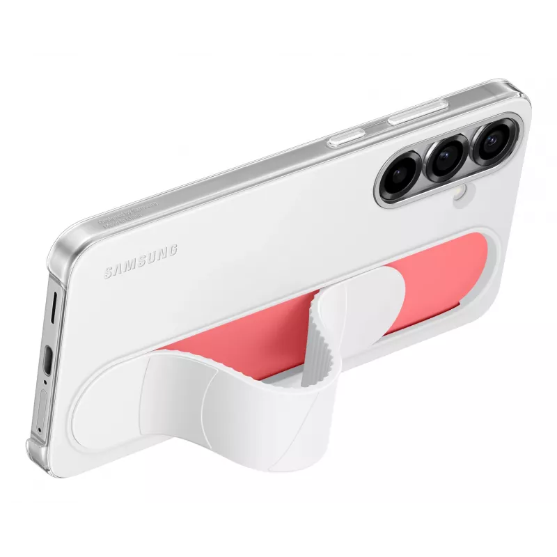 Samsung Standing Grip Case para Galaxy S25+, Funda, Samsung, Galaxy S25+, 17 cm (6,7 pulgadas), Blanco